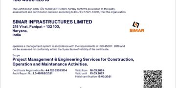 ISO 450012018 - Occupational Health and Safety Management Systems